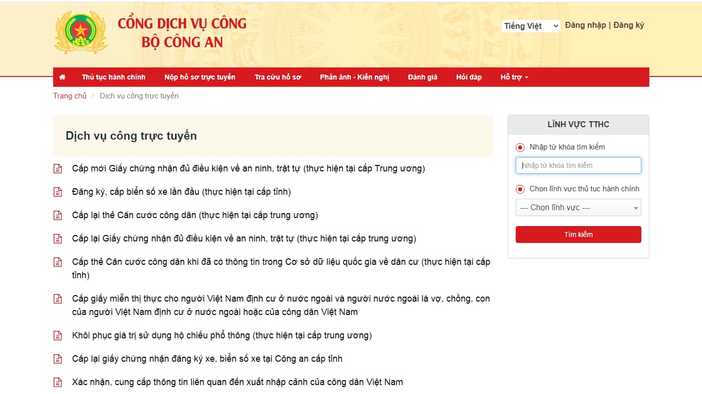 cách làm passport online